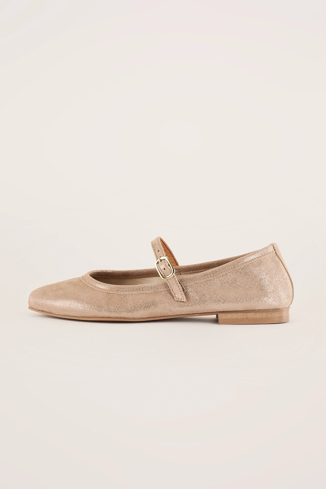 Square-toe Mary Jane flats