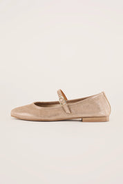Square-toe Mary Jane flats