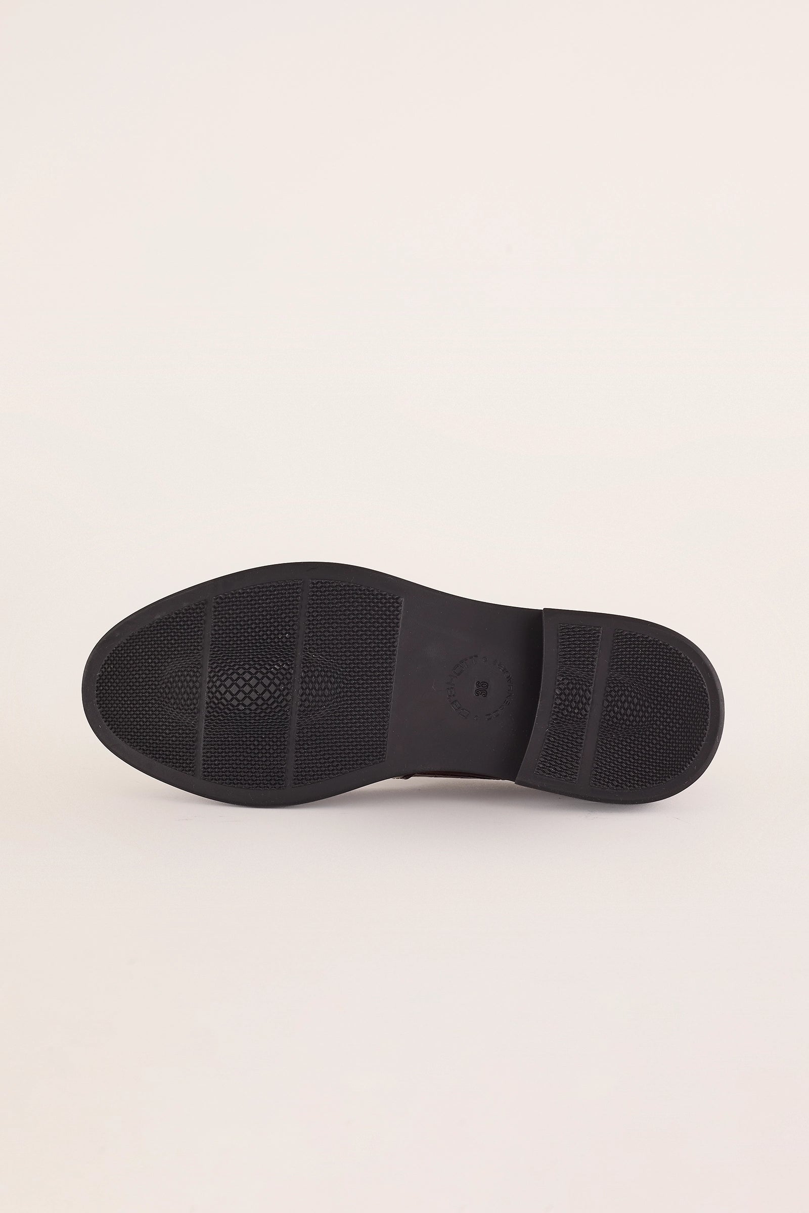 mary jane in pelle stampa coccodrillo – cashott copenhagen marrone scuro, suola, moda donna