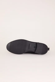 chelsea boots con fondo in gomma nero, suola in gomma