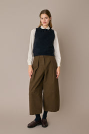 Wool and mohair vest