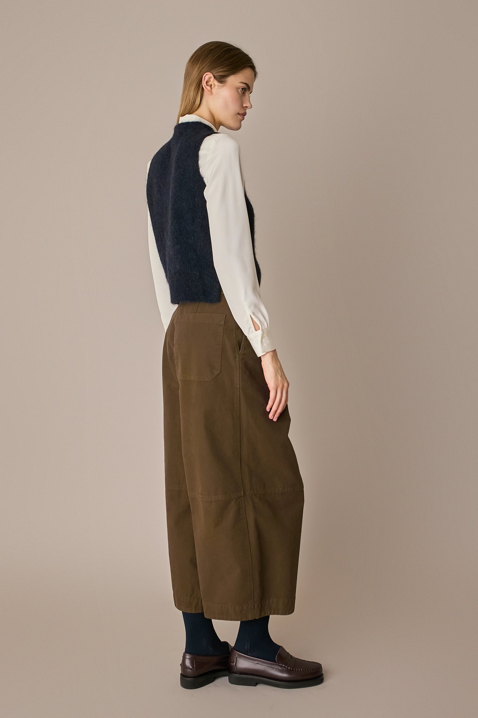 Wool and mohair vest