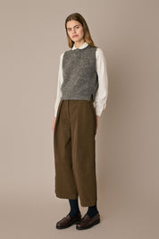 Wool and mohair vest