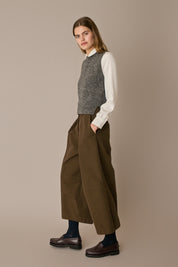 Wool and mohair vest