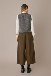 Wool and mohair vest