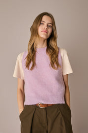 Wool and mohair vest