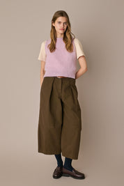Wool and mohair vest