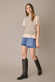 Wool and mohair vest
