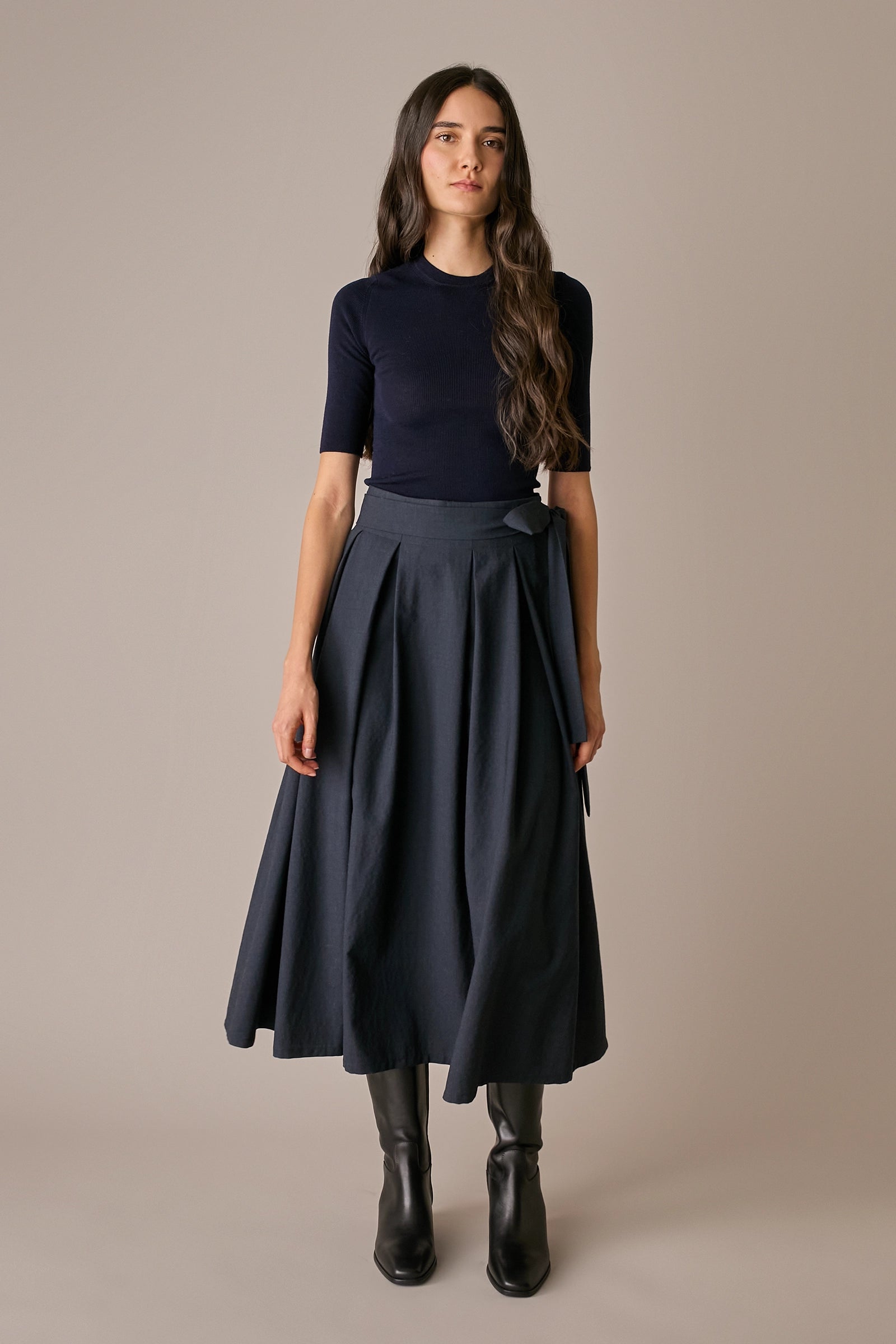 Maglia girocollo a mezze maniche