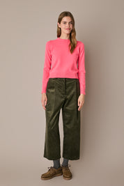 Maglia girocollo in lana e cashmere