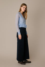 Set cardigan e top in alpaca e mohair