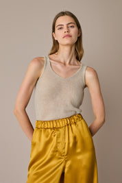 Canotta in blend di mohair