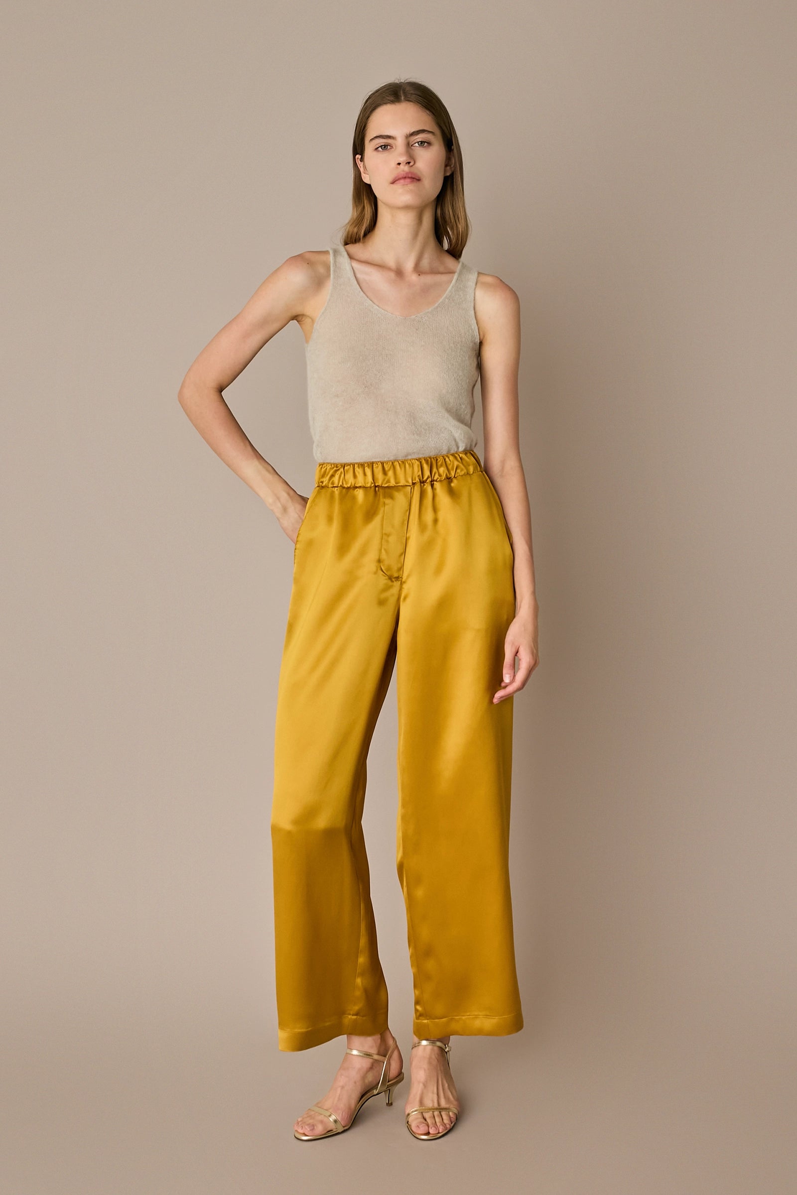 Canotta in blend di mohair