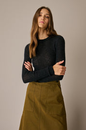 Alpaca and mohair slim-fit sweater