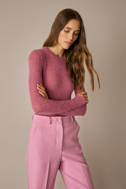 Alpaca and mohair slim-fit sweater