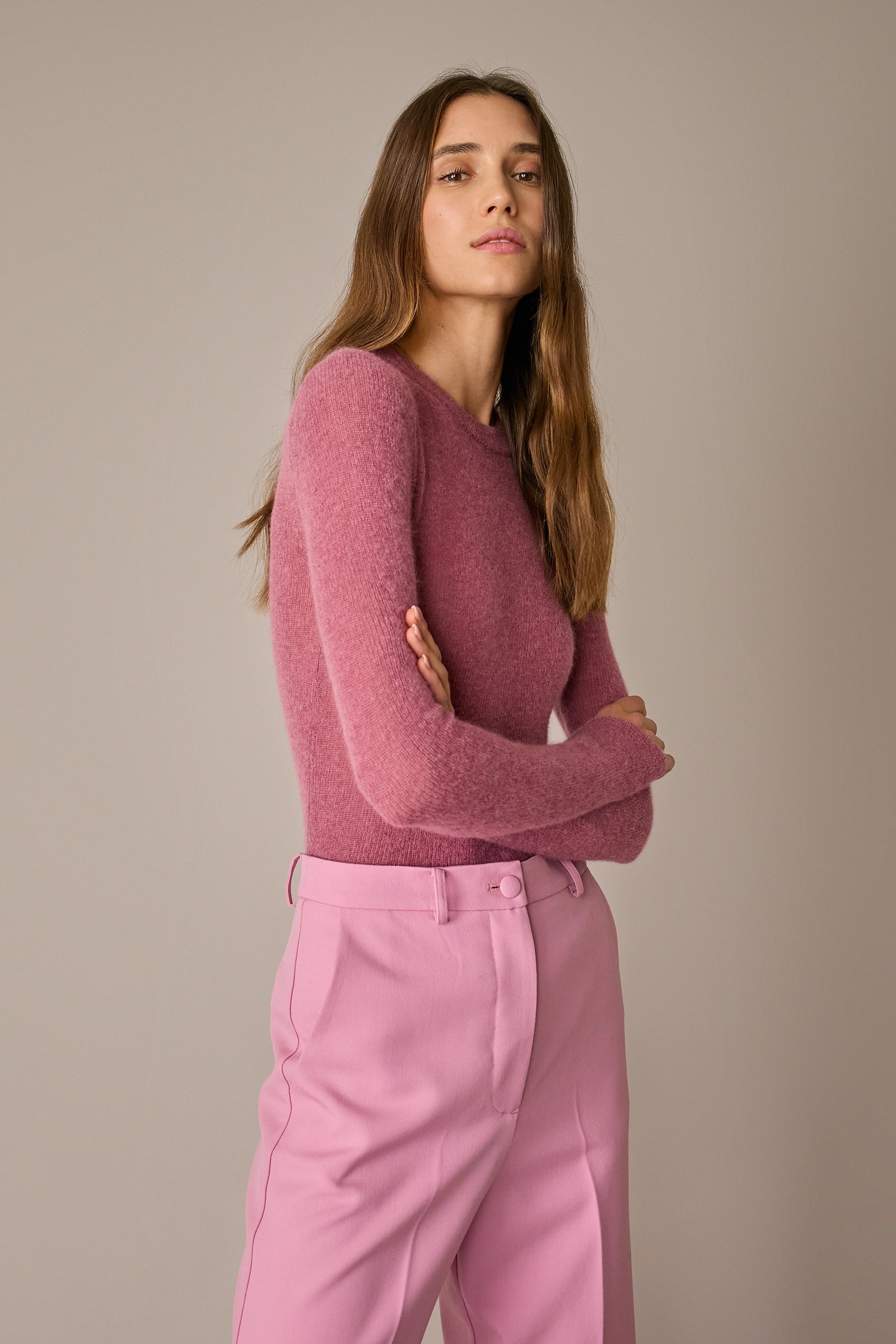 Alpaca and mohair slim-fit sweater