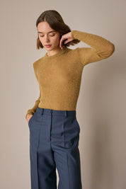 Alpaca and mohair slim-fit sweater
