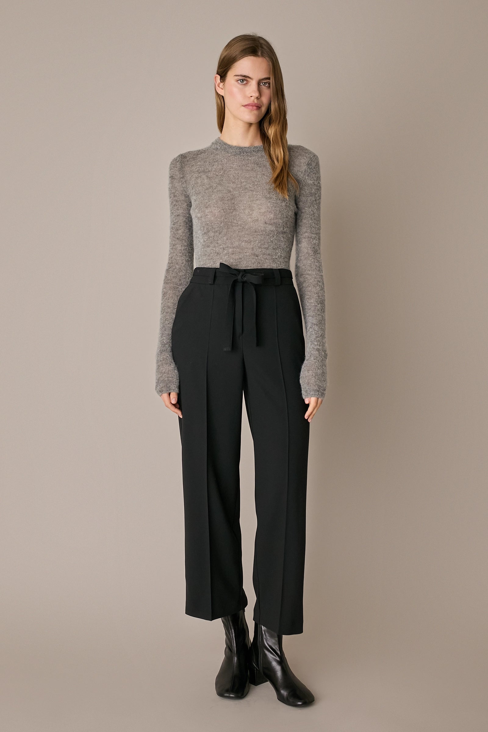 Alpaca and mohair slim-fit sweater