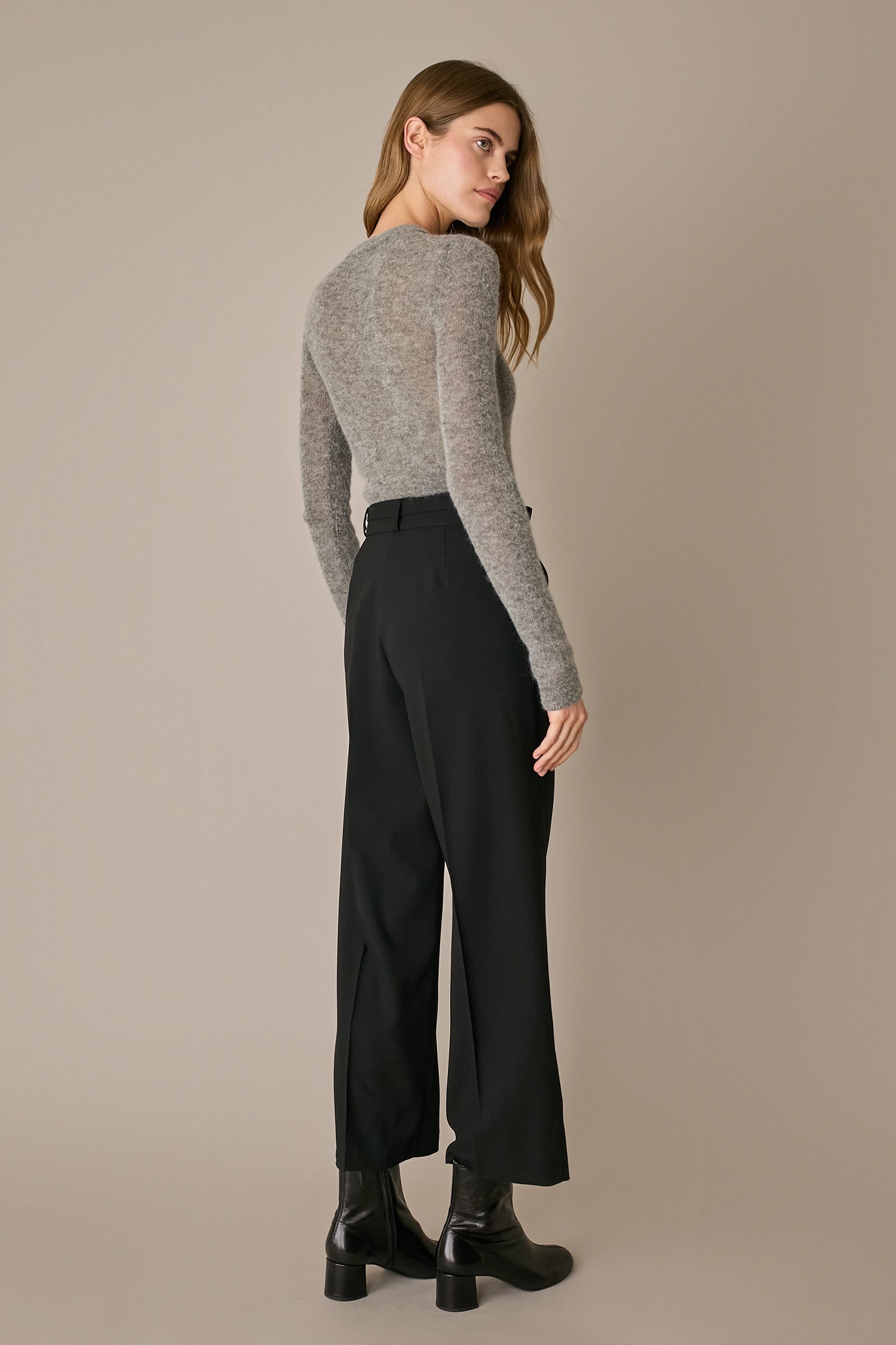 Alpaca and mohair slim-fit sweater