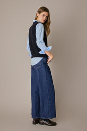 Alpaca and wool blend vest