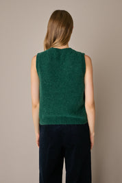 Alpaca and wool blend vest