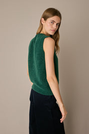 Alpaca and wool blend vest