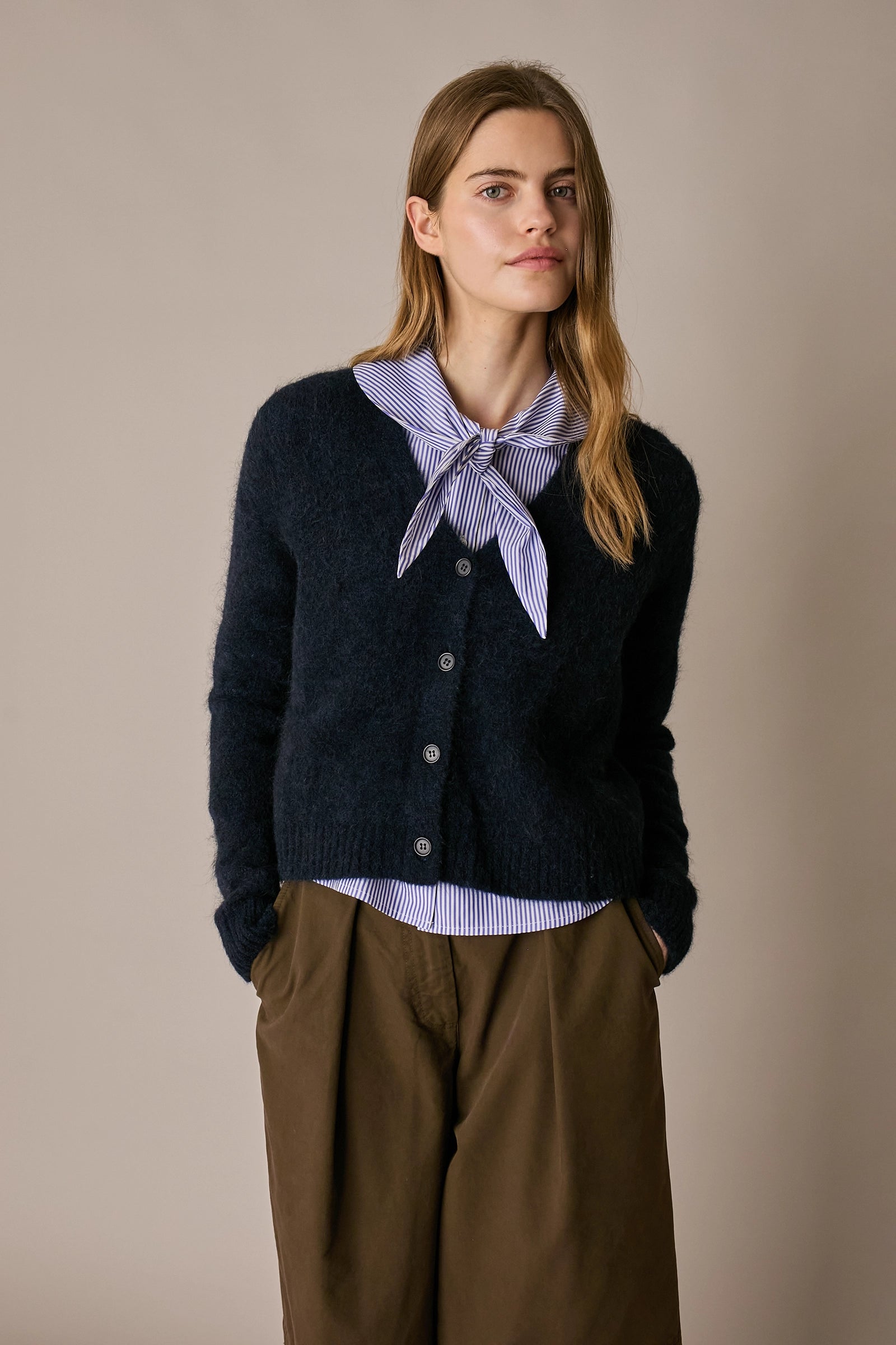 Cardigan in mohair