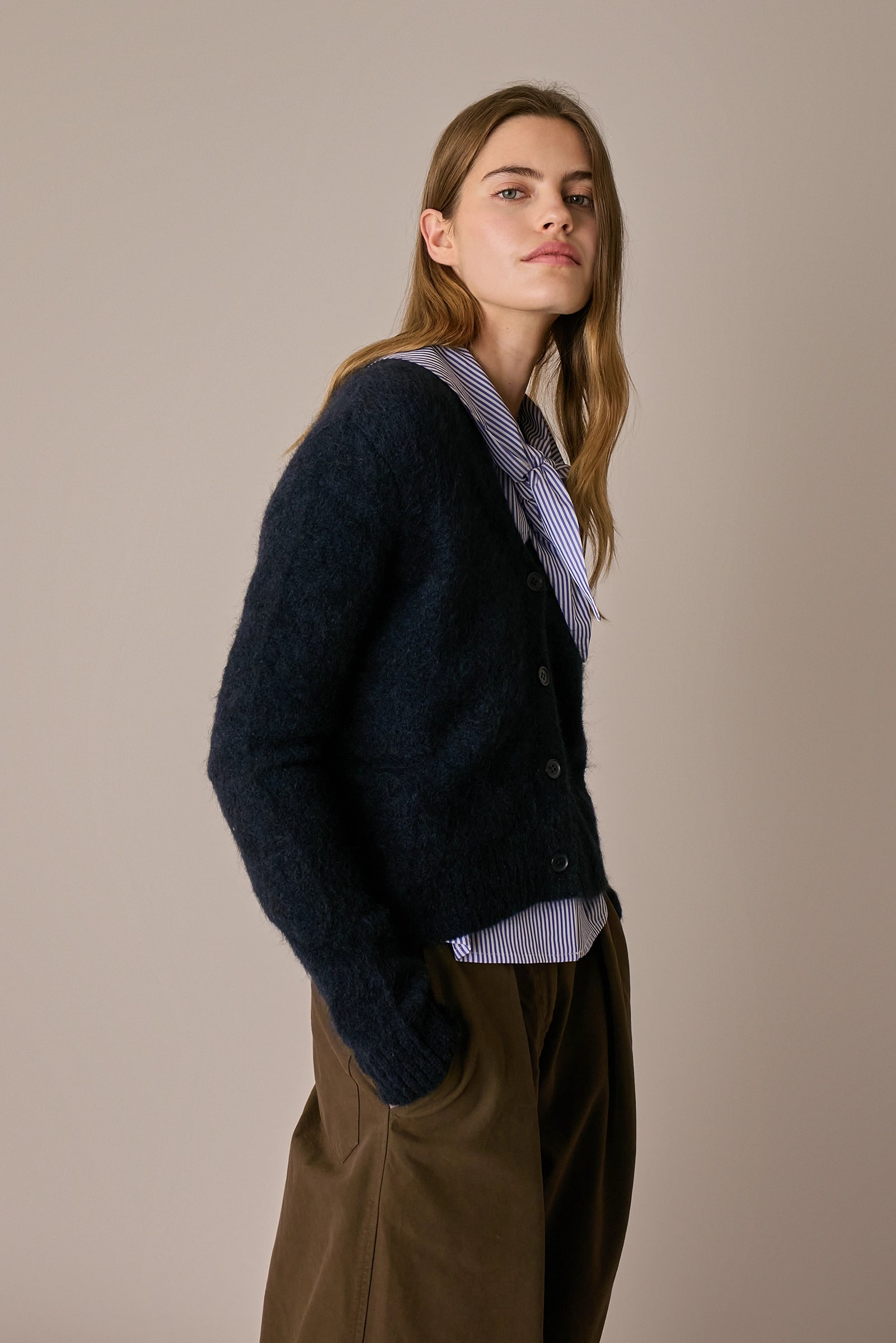 Cardigan in mohair