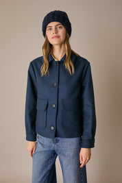 Organic wool and alpaca ribbed beanie