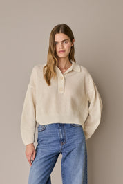 Polo over in alpaca e lana