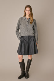 Polo over in alpaca e lana