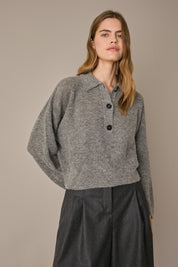 Polo over in alpaca e lana