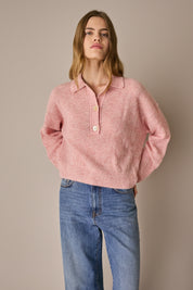 Polo over in alpaca e lana