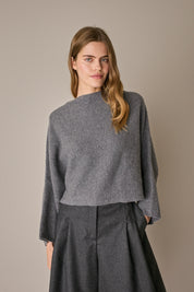 Oversized wool cape sweater