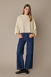 Oversized wool cape sweater