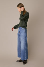 Oversized Merino wool crewneck sweater