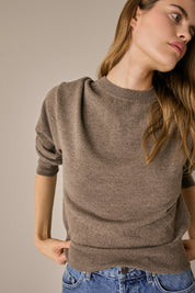 Oversized Merino wool crewneck sweater