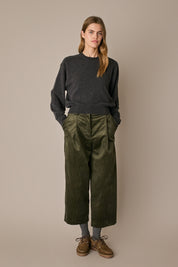 Oversized Merino wool crewneck sweater