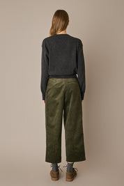Oversized Merino wool crewneck sweater