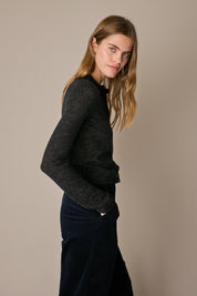 Fine alpaca blend cardigan
