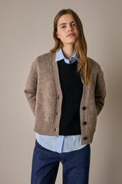 Cardigan in lana Merino Supergeelong