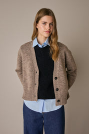Cardigan in lana Merino Supergeelong