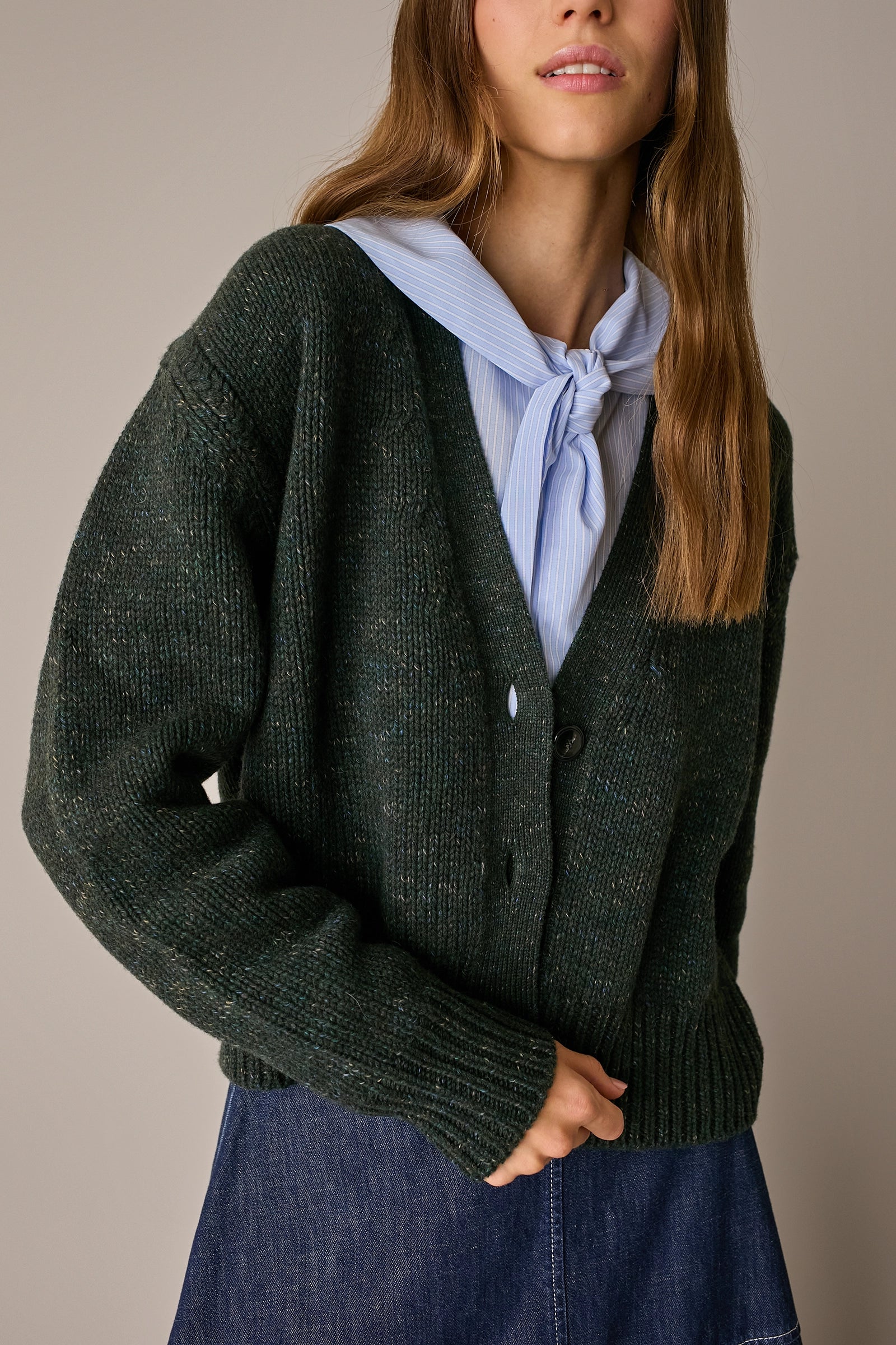 Cardigan in lana Merino Supergeelong