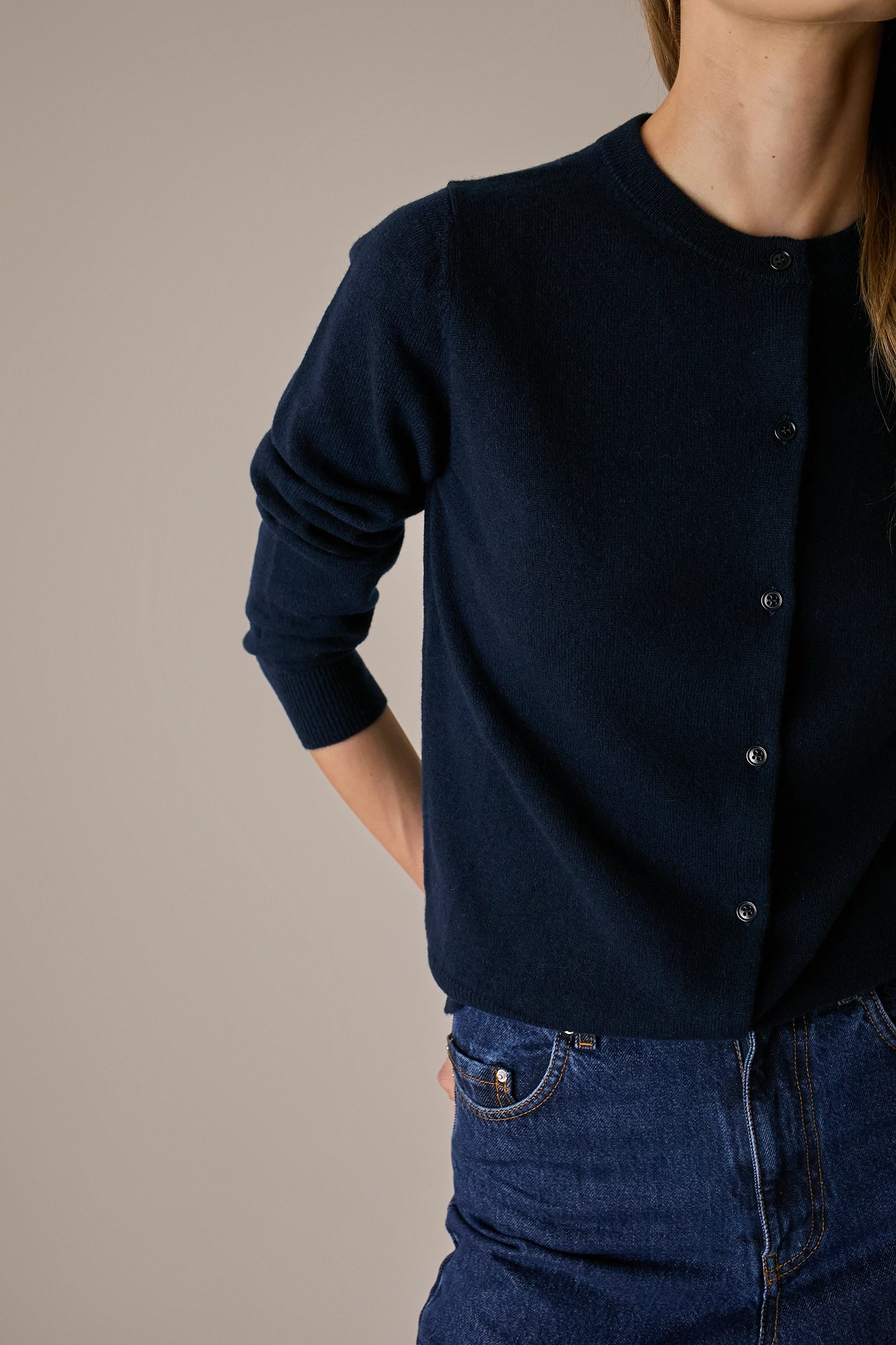 Cardigan in puro cashmere