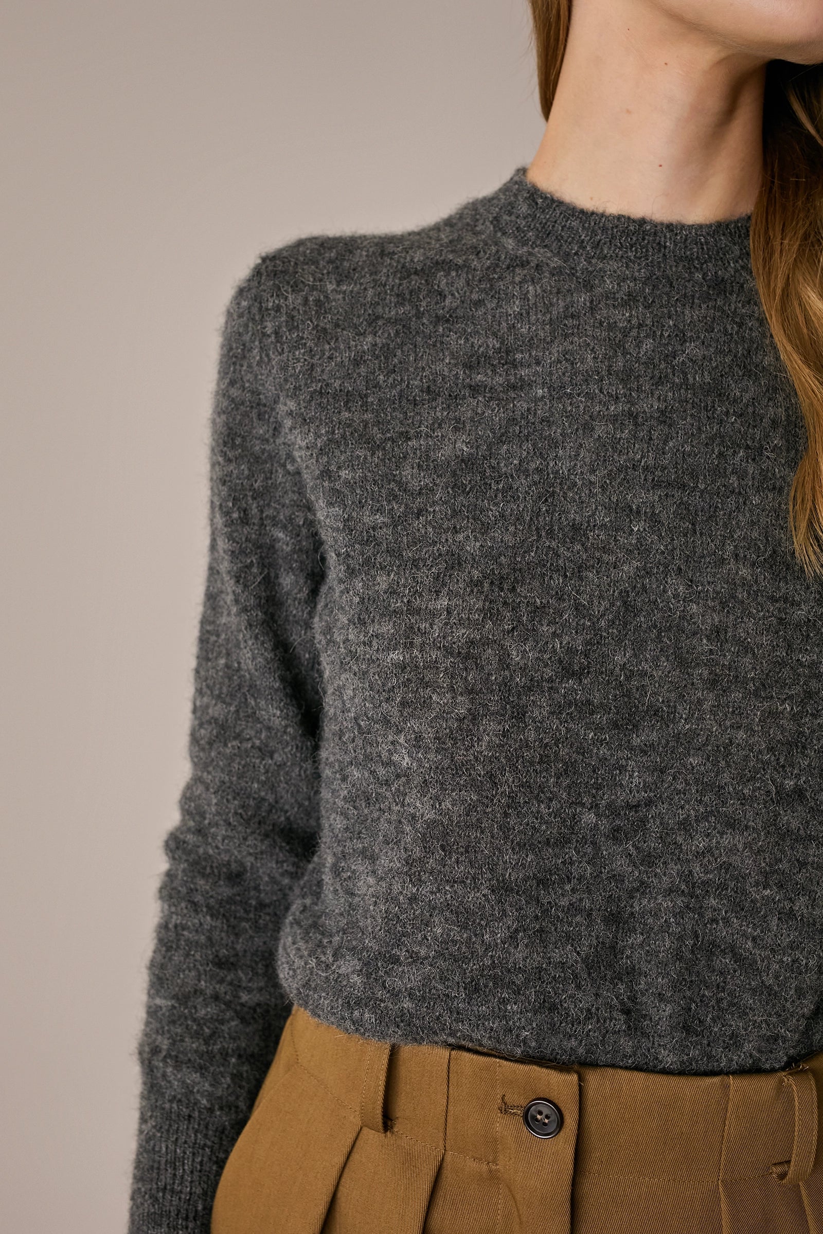 Alpaca crew-neck sweater
