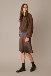 Maglione in mohair con maniche ampie