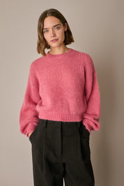 Maglione in mohair con maniche ampie