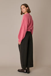 Maglione in mohair con maniche ampie