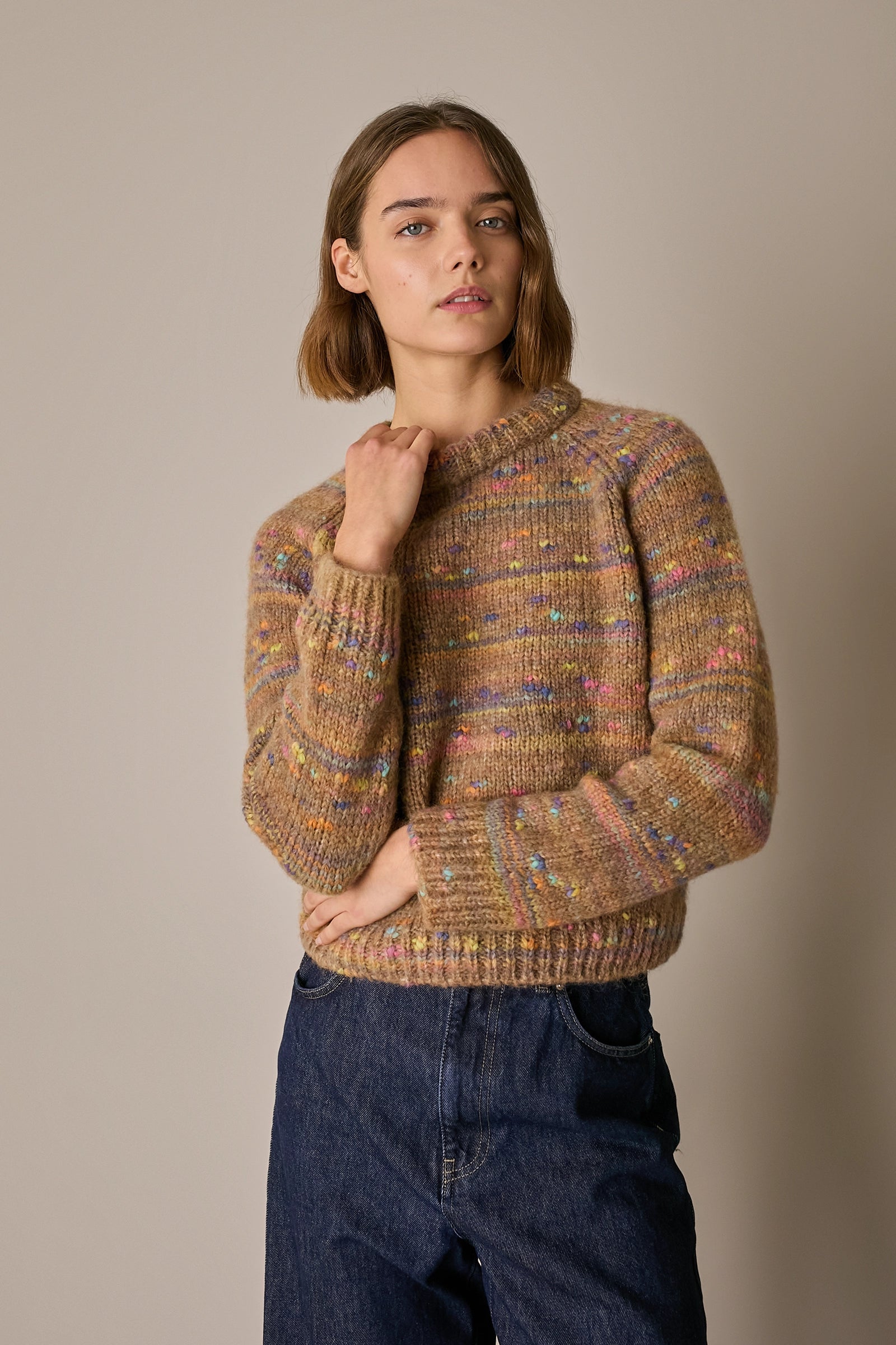 Multicolor crewneck sweater