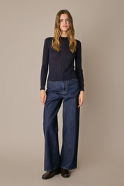 Extra-fine Merino wool openwork sweater